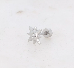 Piercing - étoile argenté