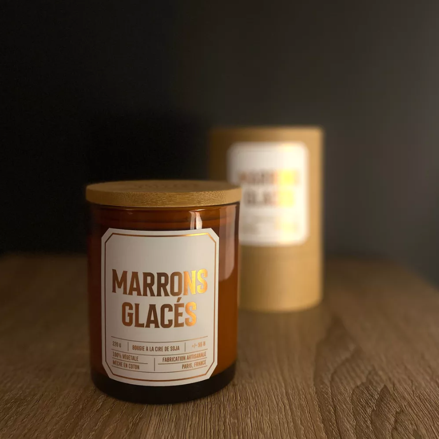 Bougie "Marrons Glacés"