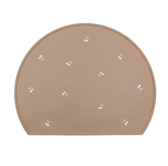 Set de table en silicone Cerise - Taupe