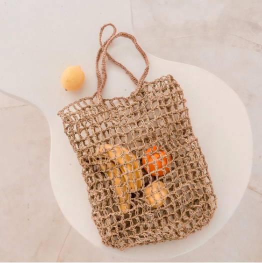 Tote bag en raphia