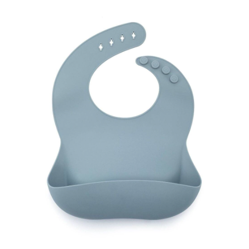 Bavoir en Silicone Gris Perle