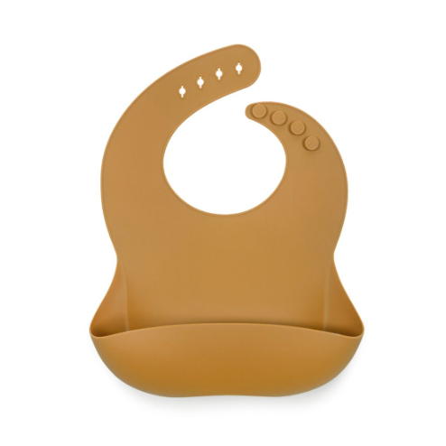 Bavoir silicone - Noisette