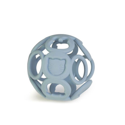 Boule en silicone bleu clair
