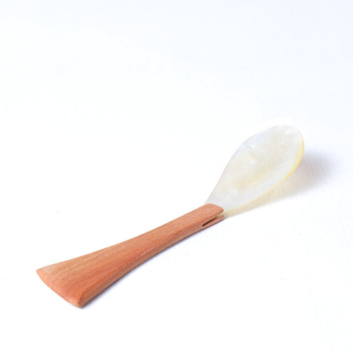 cuillères en bois et nacre