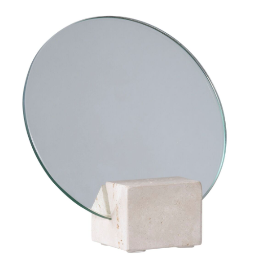 Miroir à poser en travertin