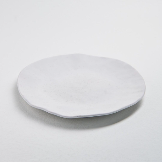 Assiette plate blanche Nature Shape 28 cm