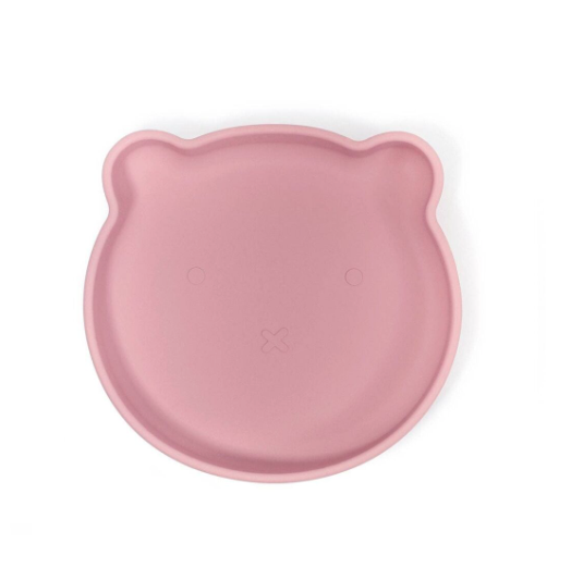 Assiette en silicone Rose