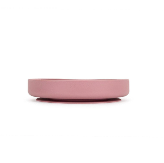 Assiette en silicone Rose