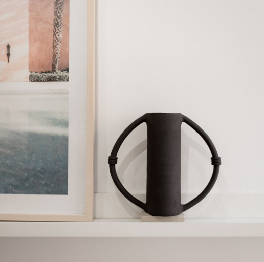 Vase Design noir