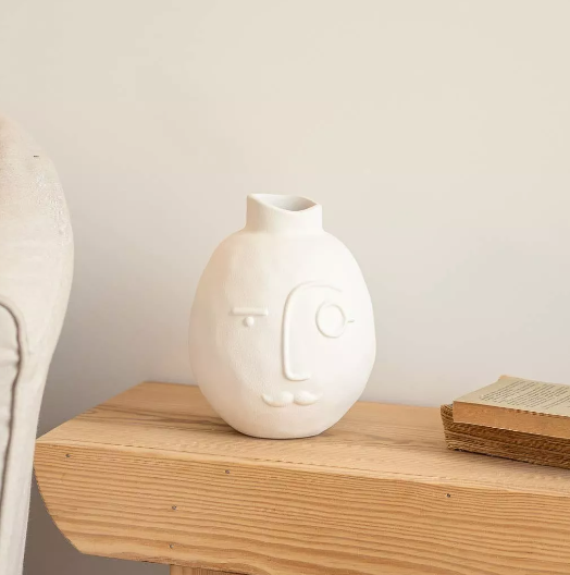 Vase Poète Rustique Blanc