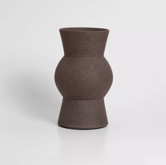 Vase émaillé marron Melas