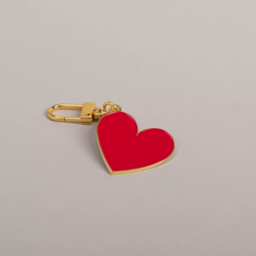 Porte-clés petit coeur rouge