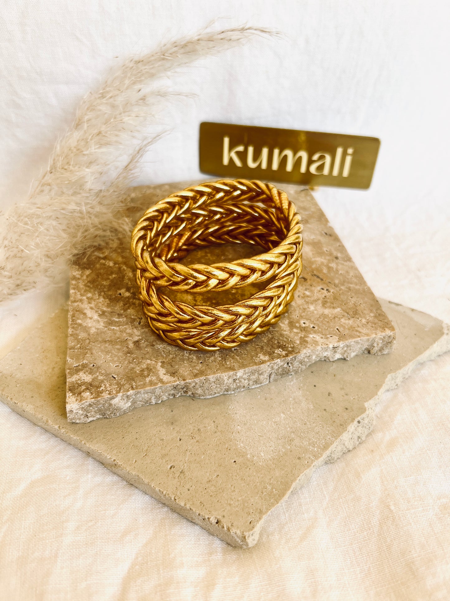 Bracelet Kumali tressé Or