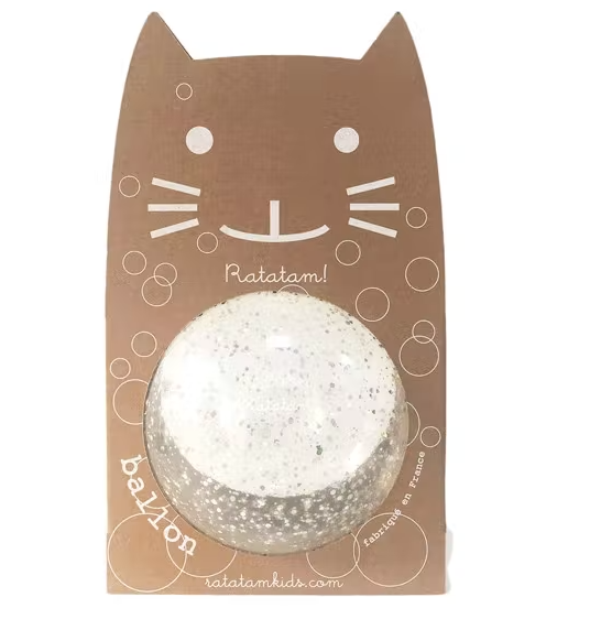 Ballon bulle paillettes 20cm