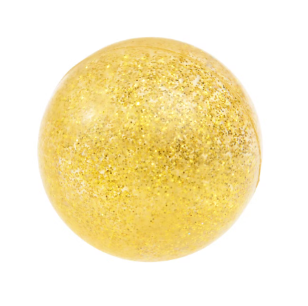 Balle rebondissante chien jaune