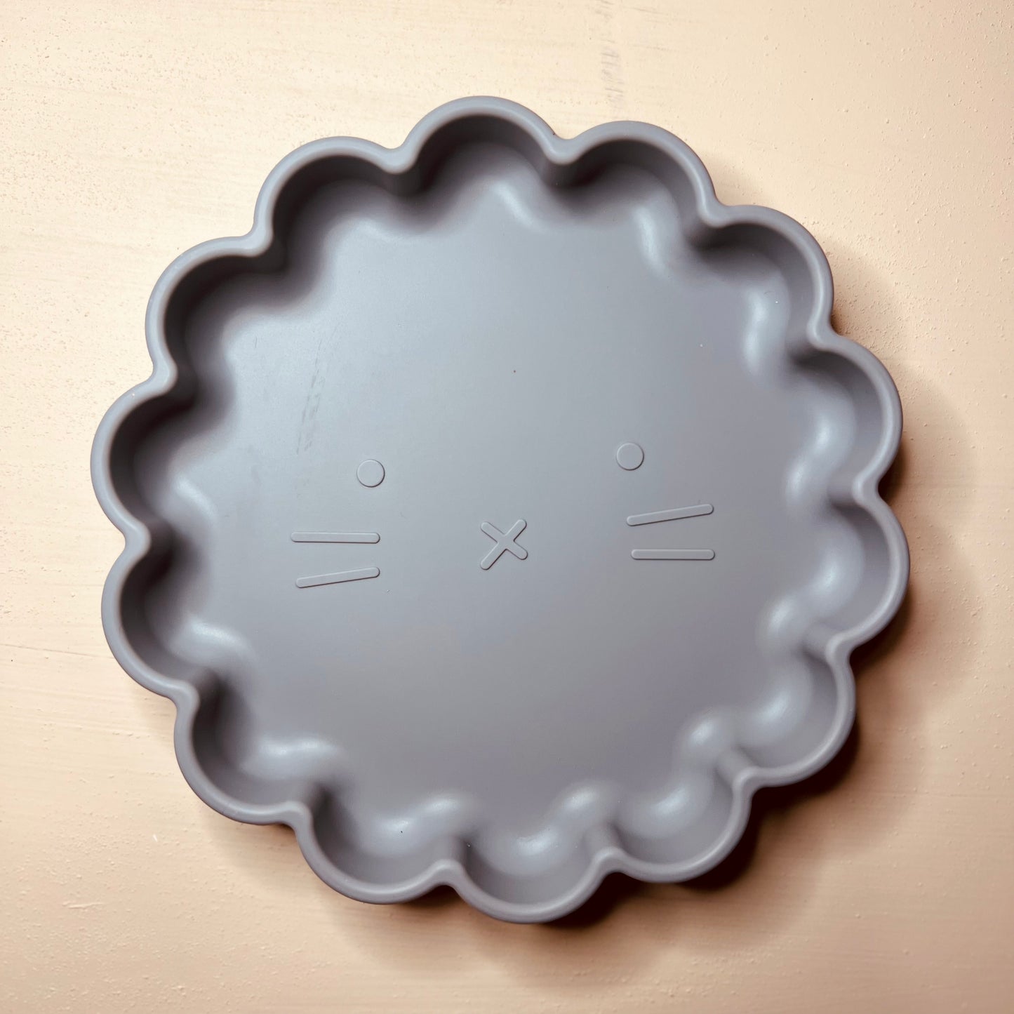 Assiette en silicone (Gris perle)