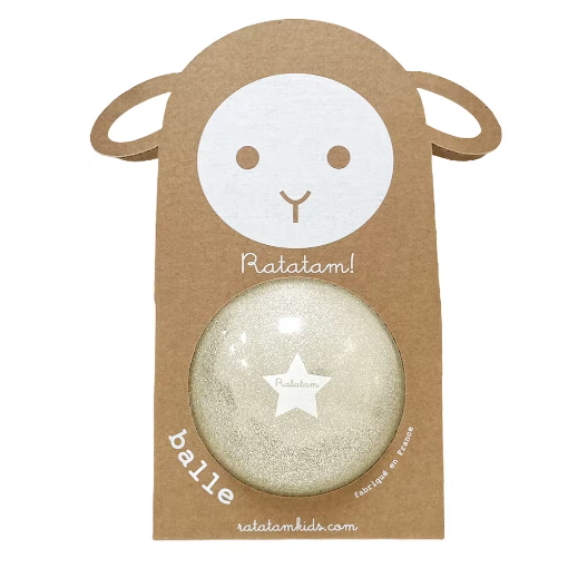 Petit ballon pailleté mouton 10 cm