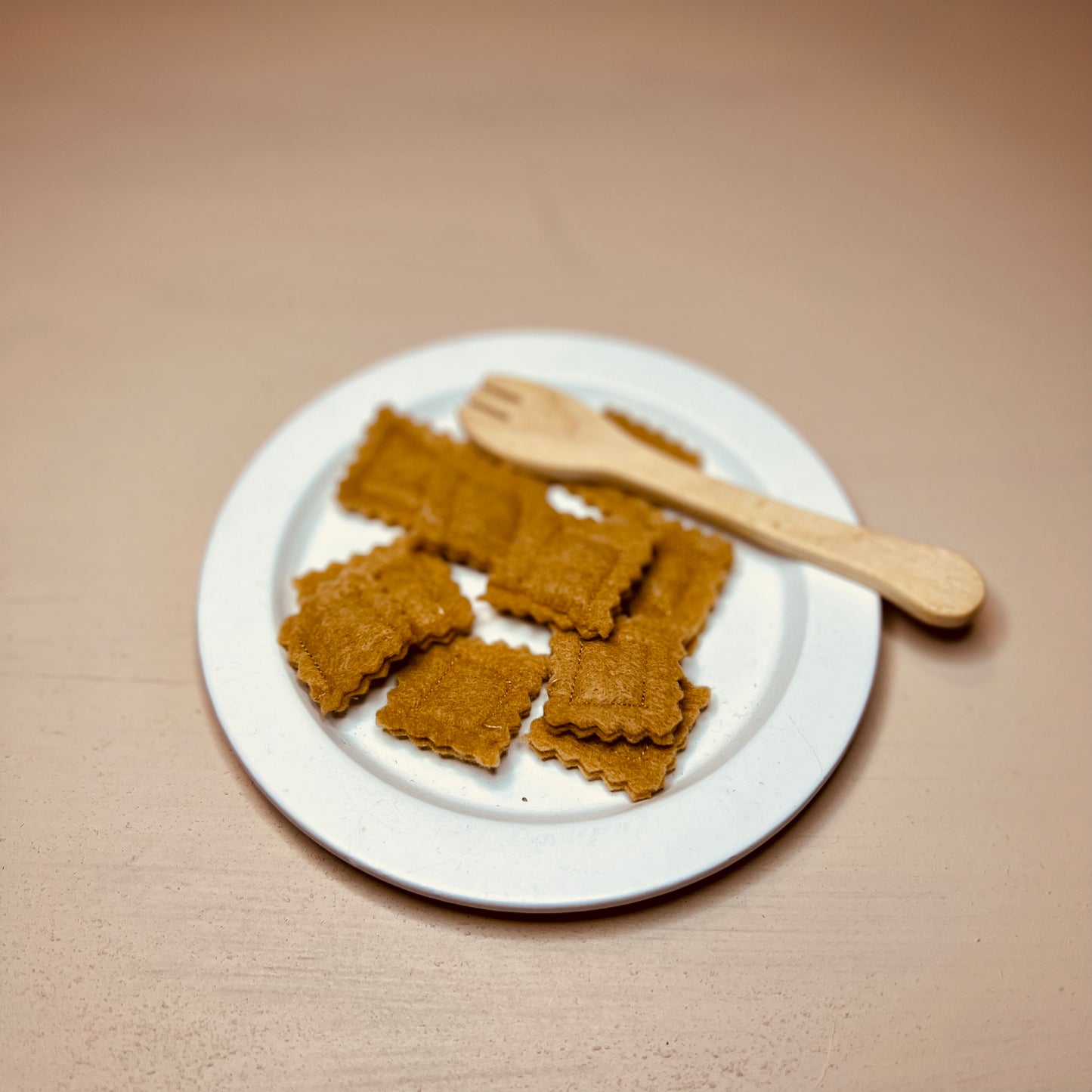 Raviolis en feutrine