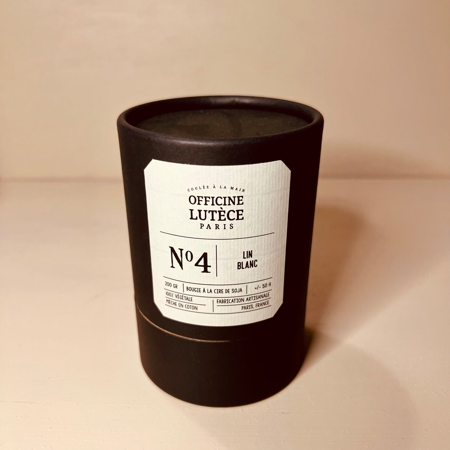 Bougie N°4 Lin Blanc