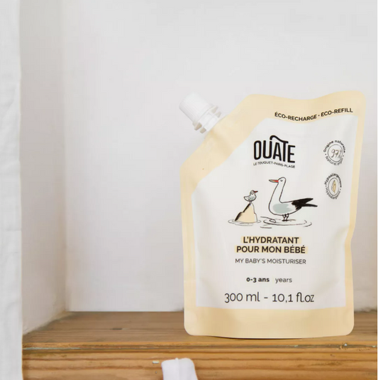 Crème hydratante corps et visage bébé à l'huile d'amande douce BIO - Recharge 300ml