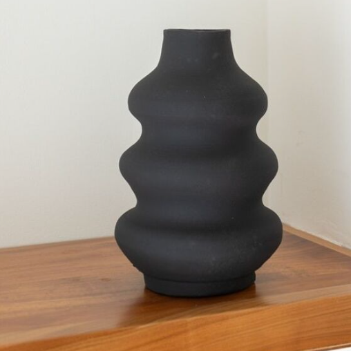 Vase sienne- Noir