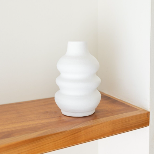 Vase sienne- Blanc