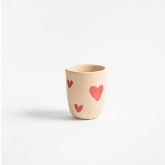 Tasse moyenne en grès Cozy Hearts 220 ml
