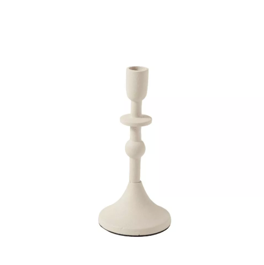 Bougeoir Solar - 20 cm - Ecru