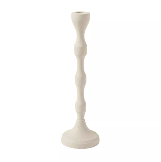 Bougeoir Solar - 31 cm - Écru