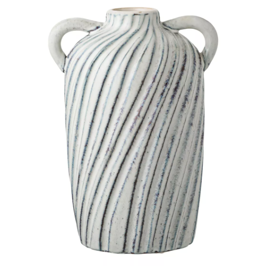 Vase céramique bleu