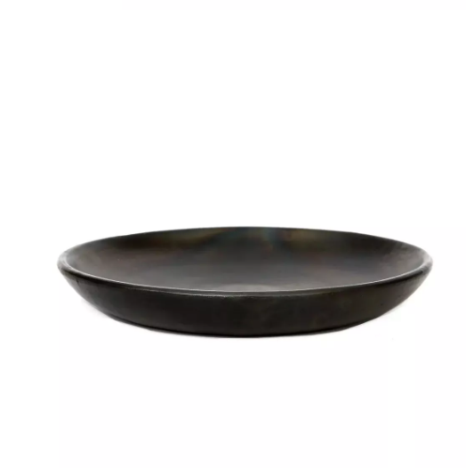 Assiette Classique Brûlée - Noir - M