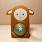 Petit ballon pailleté mouton 10 cm