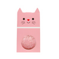 Balle rebondissante chat rose