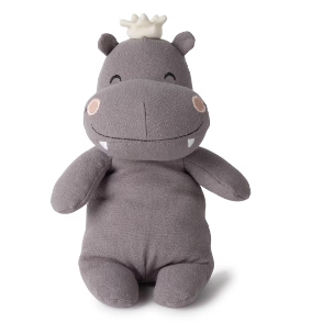 Peluche Hippo avec couronne